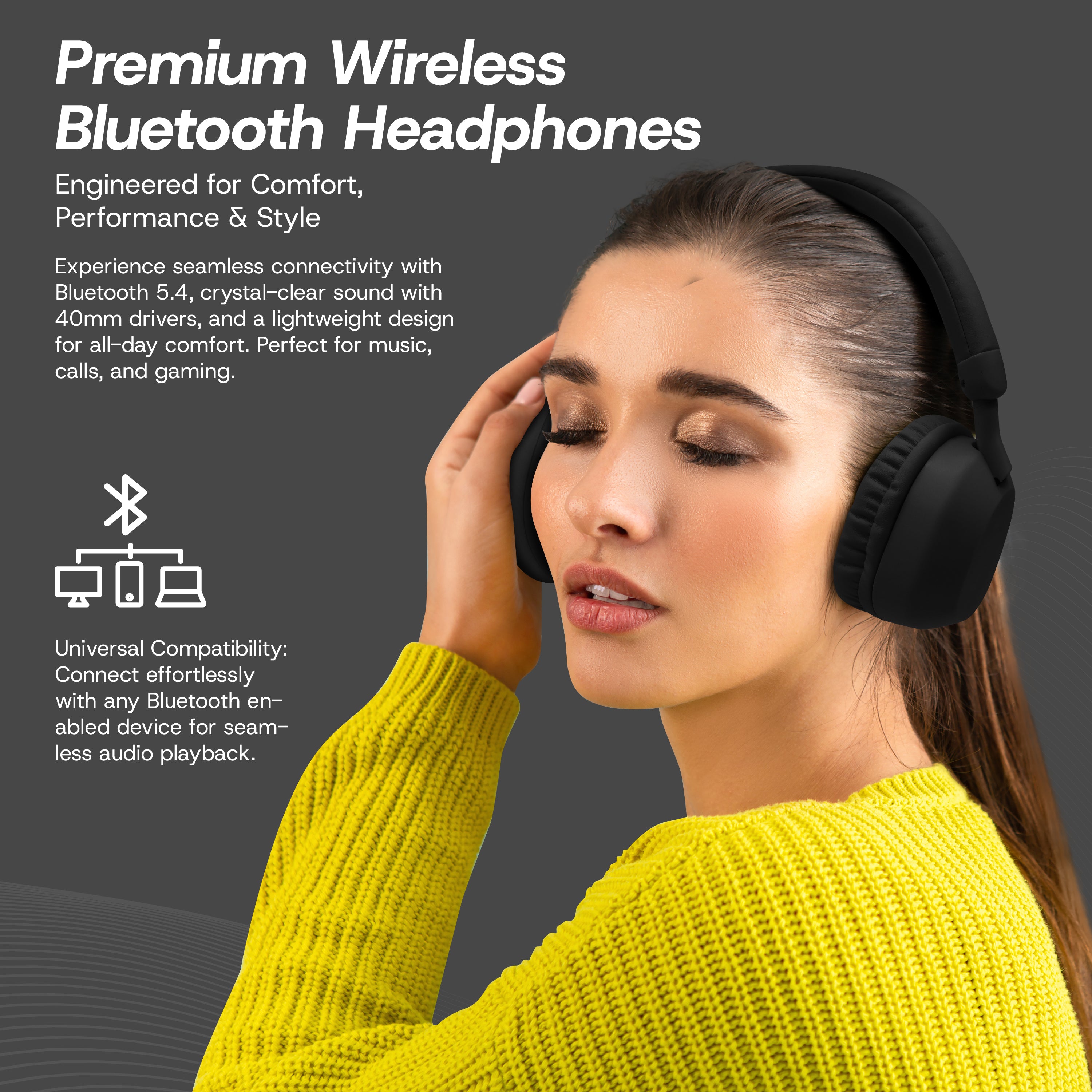 Aura Wireless Noise Isolating Headphones